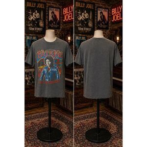Vintage Billy Joel Live In Concert Tee Distressed Fade M Band Shirt